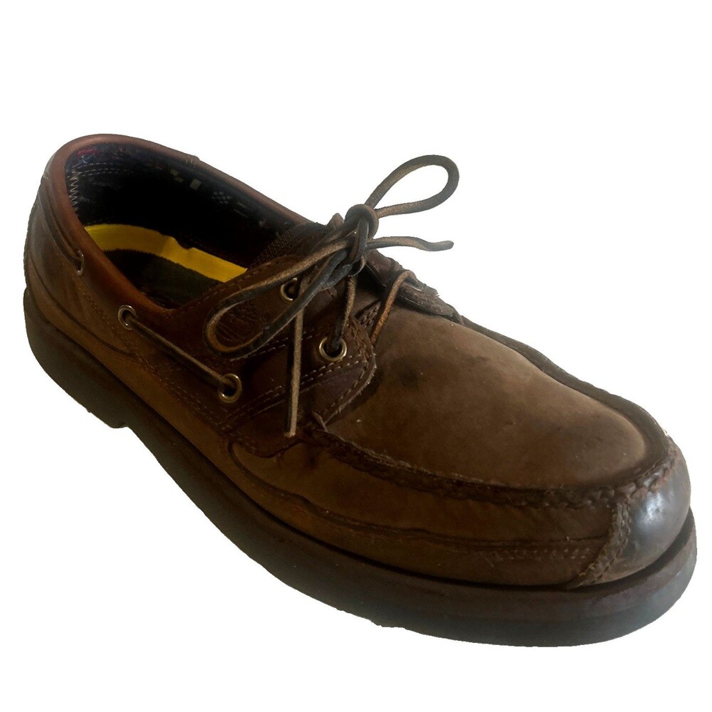 Timberland  2-Eye Boat Shoes Mens 11M Brown Leather Lace-Up Classic 71054